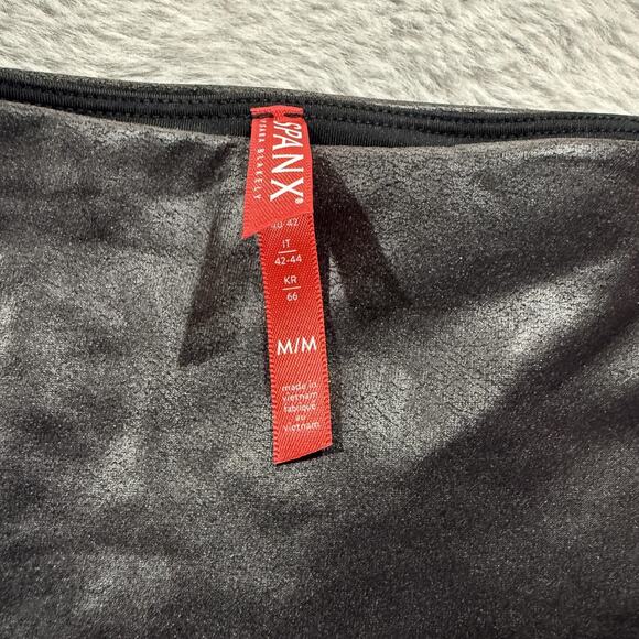 Spanx Leggings Womens Medium Faux Leather High Rise Slimming Shapewear Pants - Picture 3 of 9